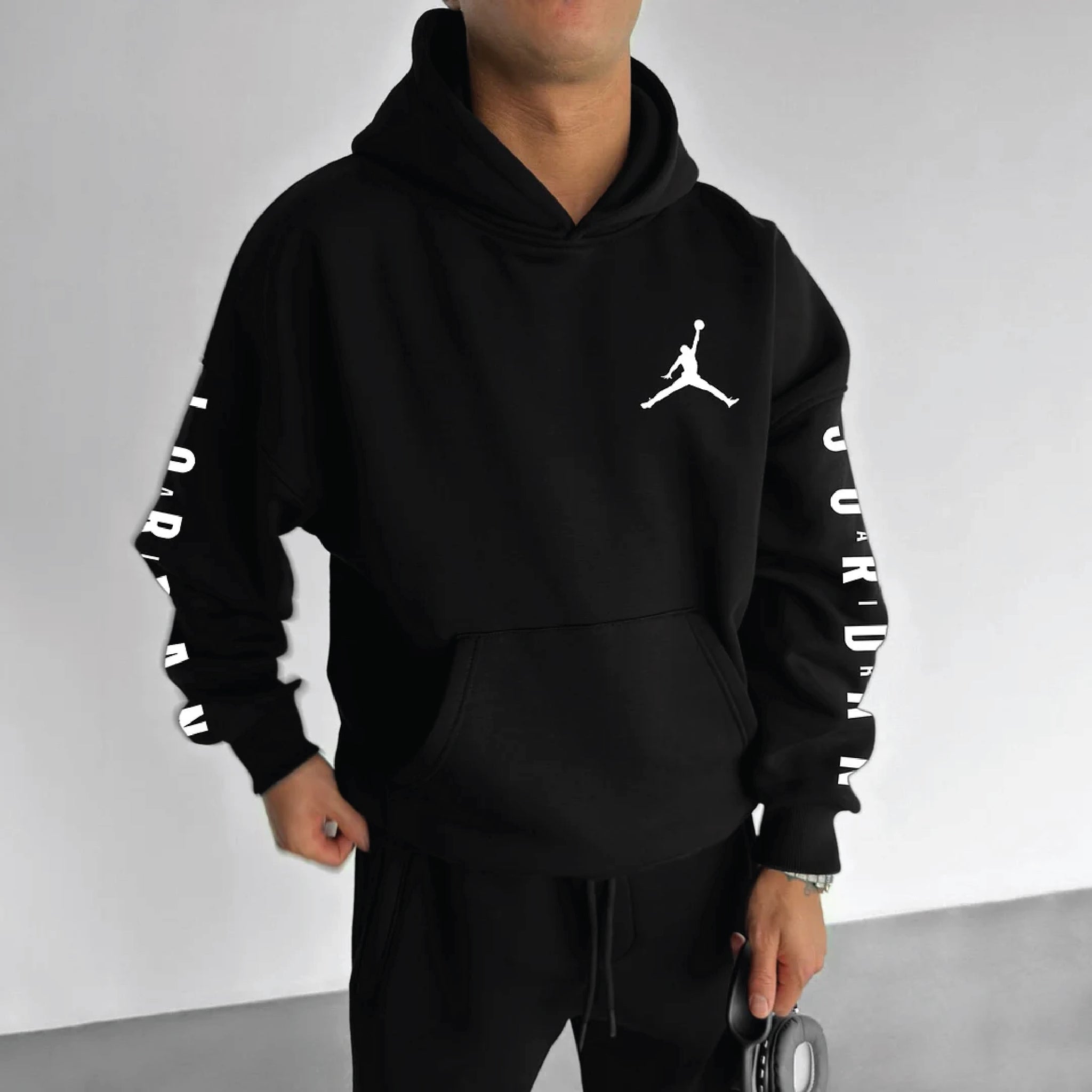 JORDAN HOODIE BLACK – Zapped