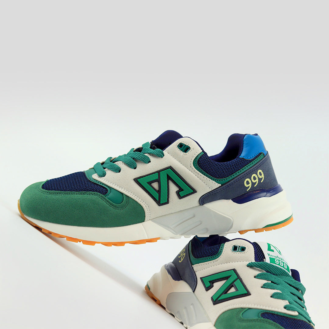 GB999 Low Panelled High Quality Sneakers For Men - Green