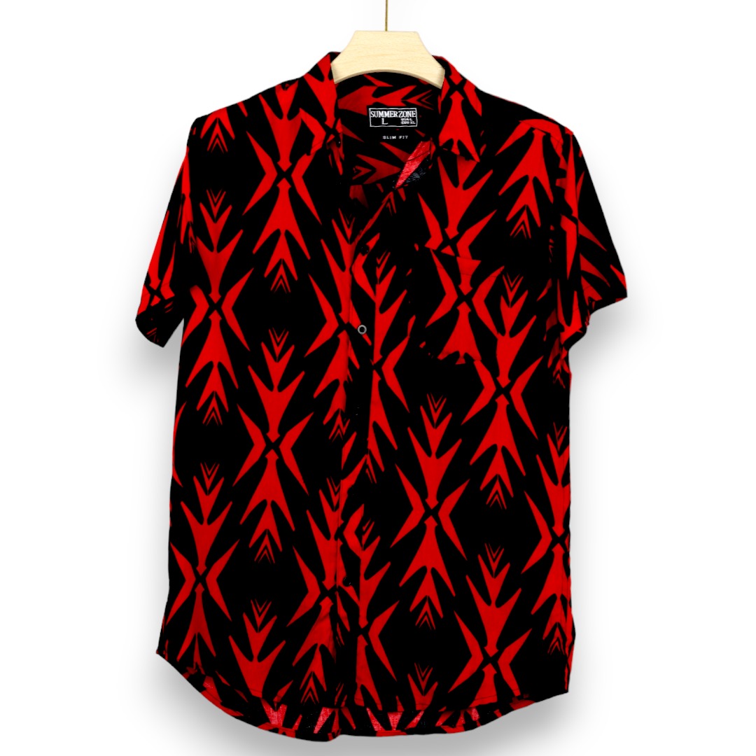 Four Arrows All Over Printed Shirt - Red