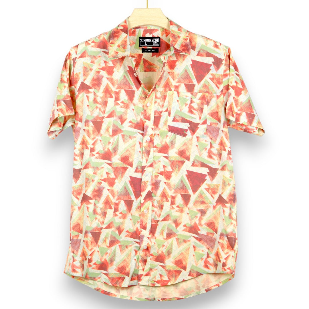 Self Printed Half Sleeve Hawaii Shirt