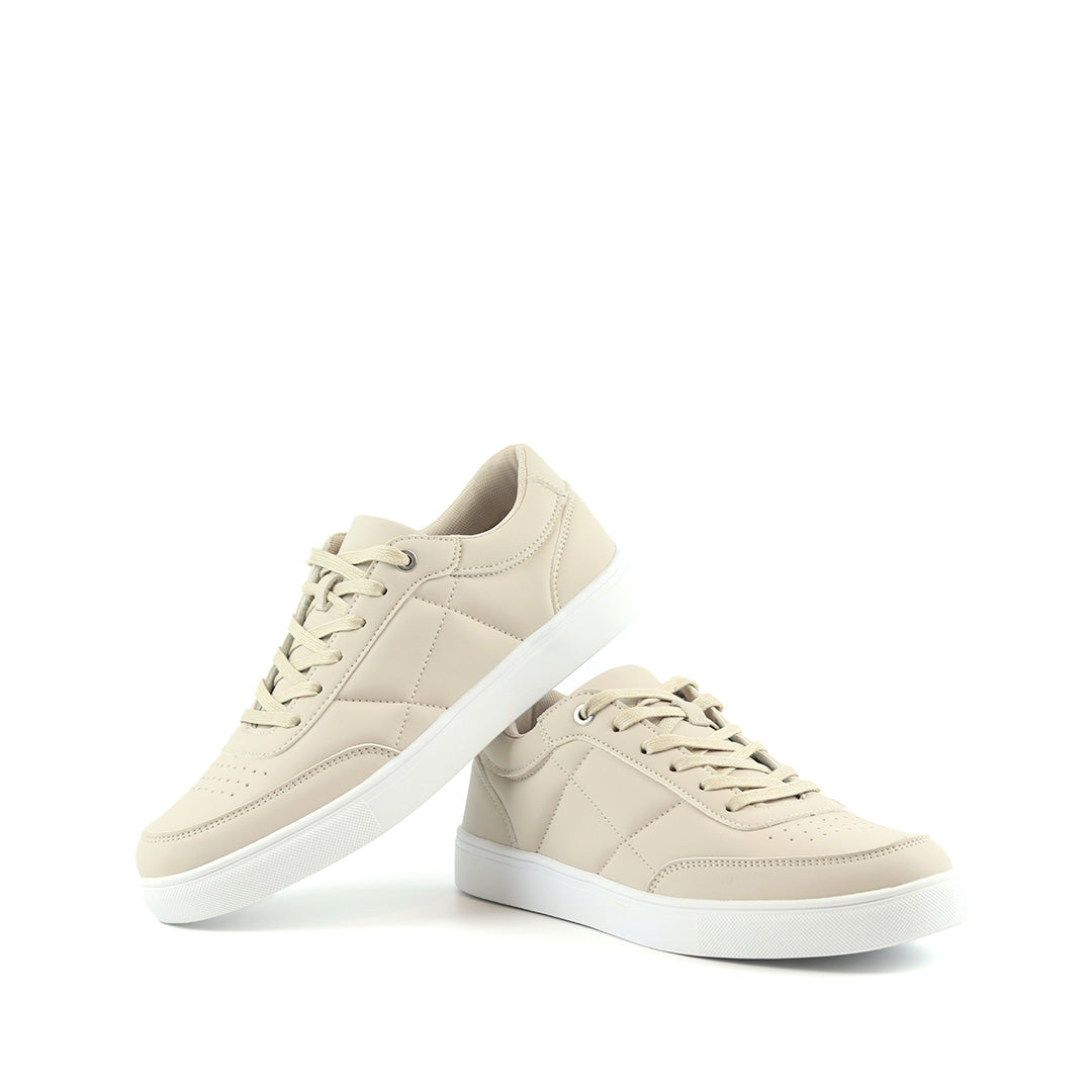 Step into Style with Our Beige Low Top Sneakers Beige