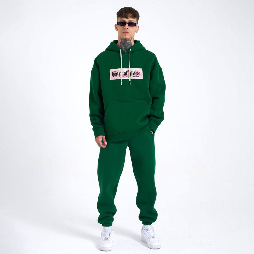 Oversize Heart Of Glass Hoodie & Trouser Cord Set - Green