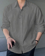 Men's Full Sleeves Casual Shirt - Gray