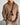 OVERSIZE RIBBED FULL SLEEVES SHIRT - BROWN