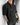 OVERSIZE TEXTURED ZIPPER POLO T-SHIRT - BLACK