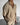 OVERSIZE TEXTURED ZIPPER POLO T-SHIRT - TAN