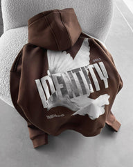 Oversize Identity Hoodie - Brown
