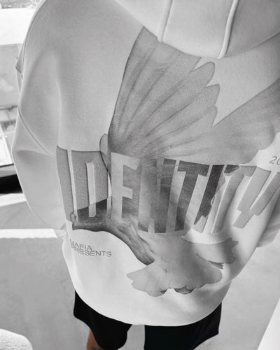 Oversize Identity Hoodie - White