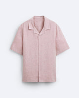 CLASSIC BOWLING LINEN SHIRT - PEACH