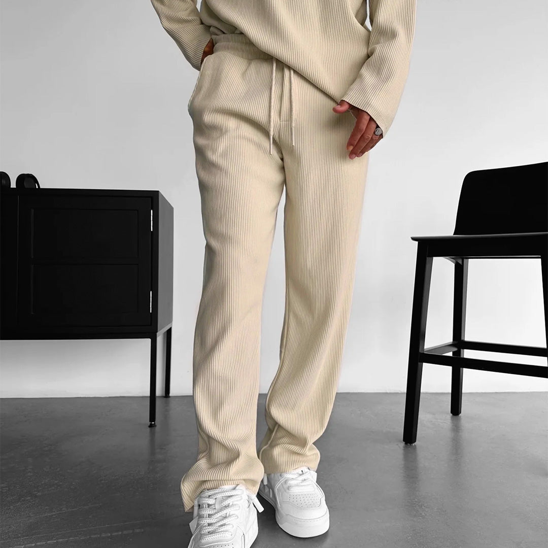 Zapped Loose Fit Cord Pant - Beige