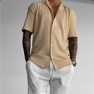 OVERSIZE STRUCTURED SHIRT - BIEGE