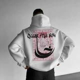 CALLIGRAPHIC QAIDI NO 804 IK HOODIE - WHITE RED