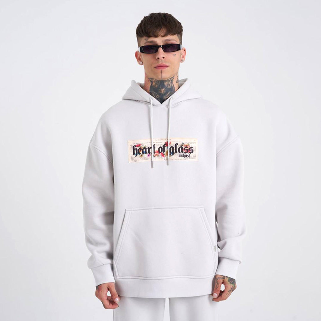 Oversize Heart Of Glass Hoodie - White