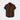 BAN COLLAR FULL LINEN SHIRT - CHOCOLATE BROWN