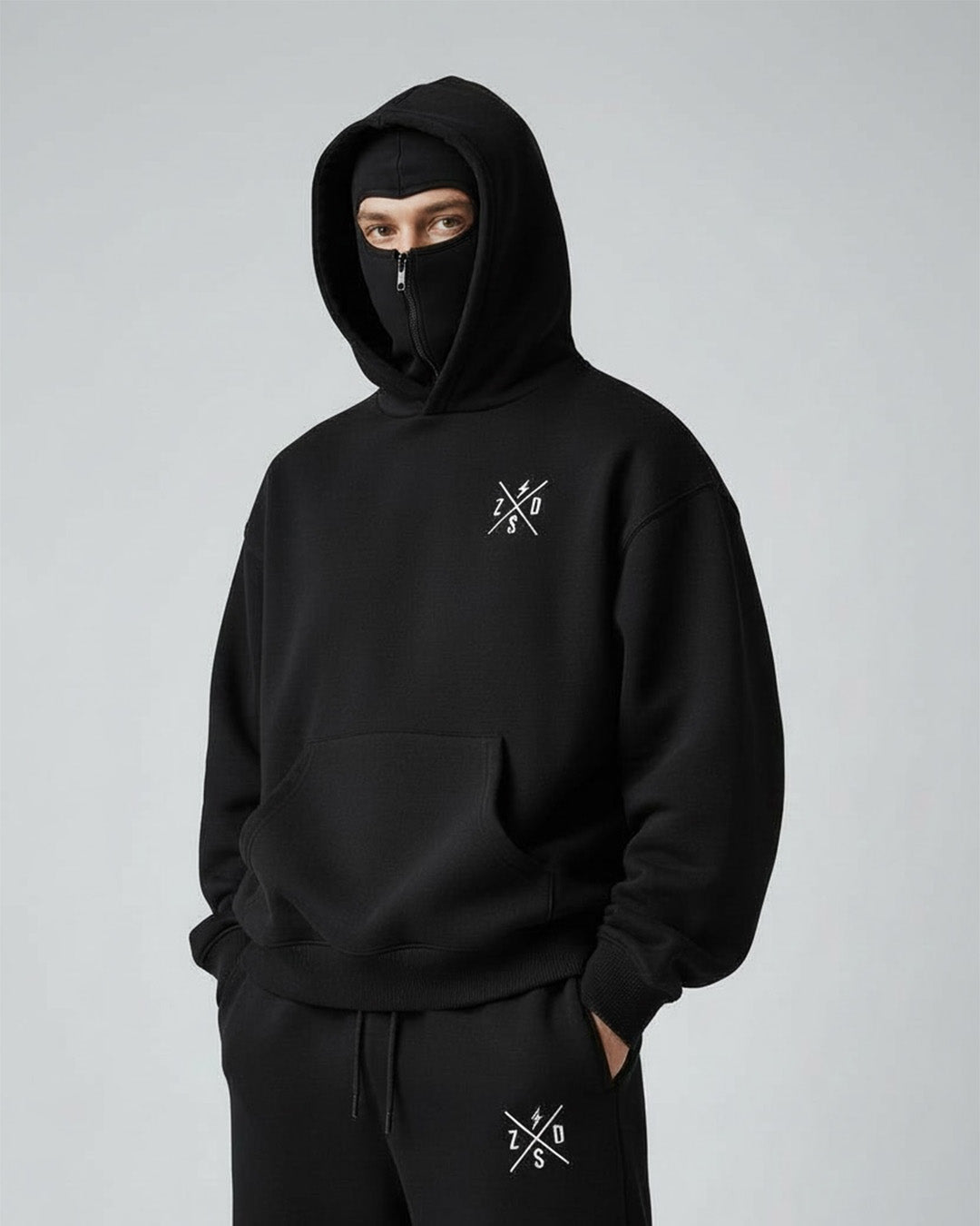 mens ninja hoodie with mask