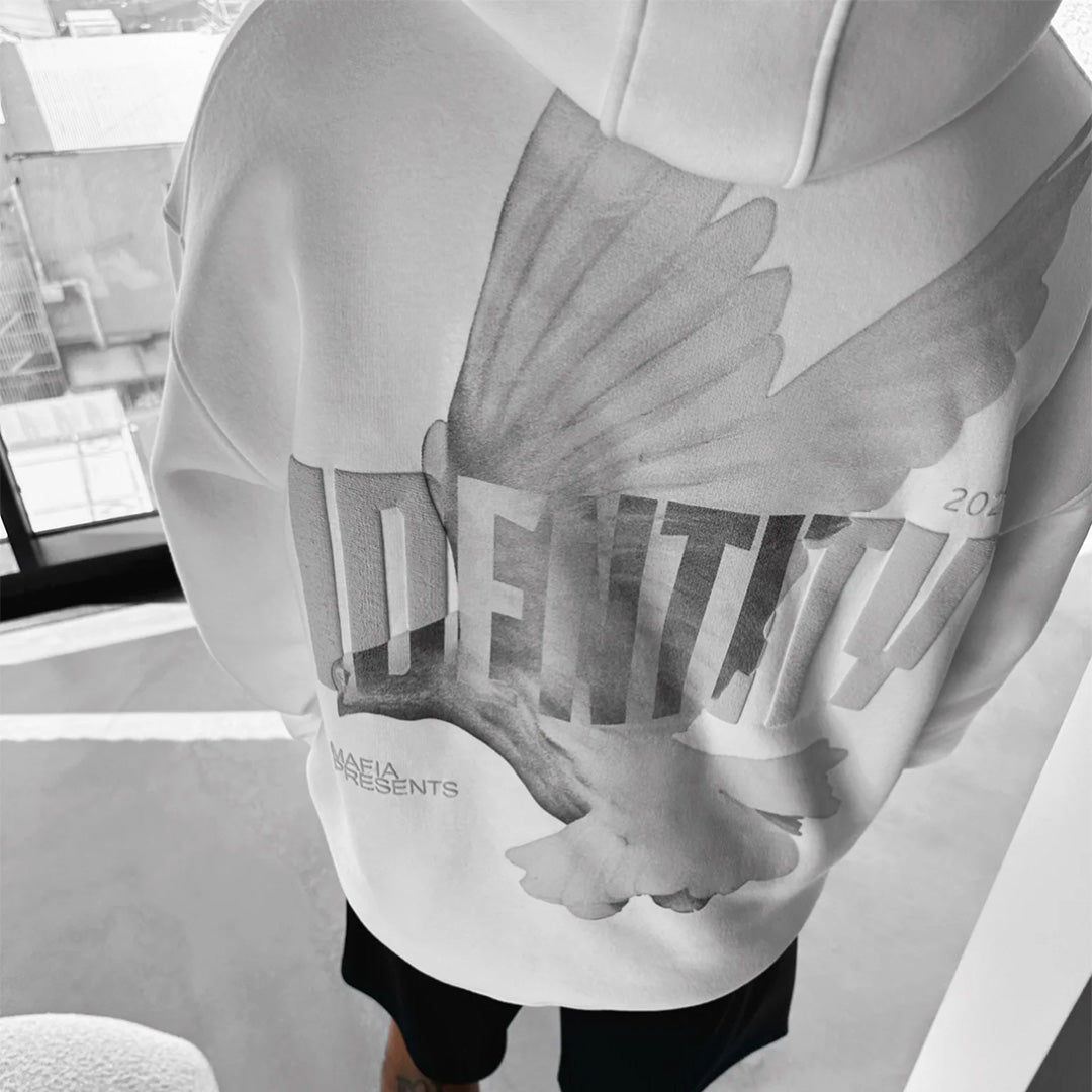 Oversize Identity Hoodie - White