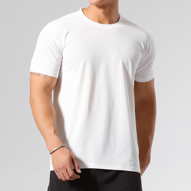 Men's Mesh Panel Tee T-Shirt- White