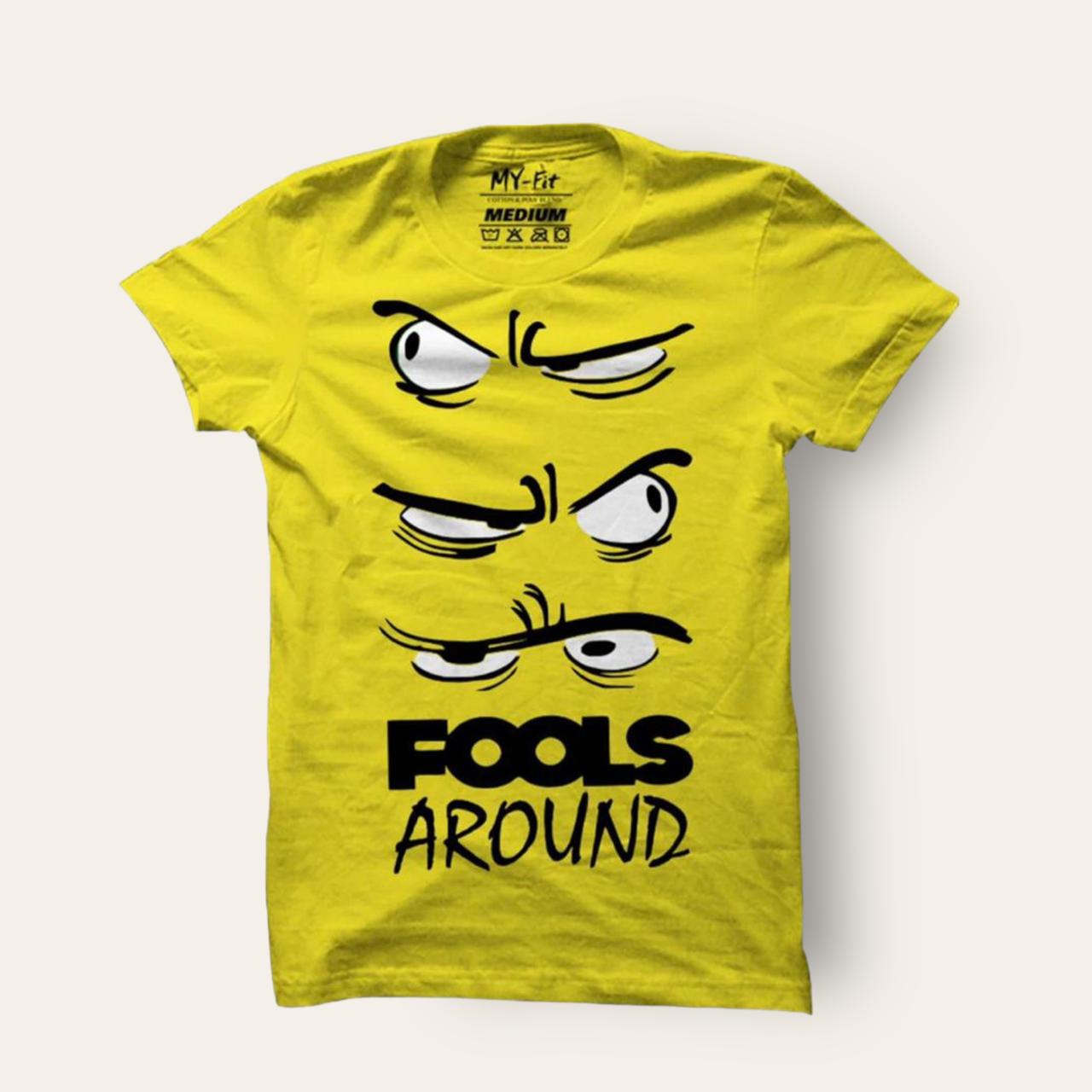 Fools Around Slogan Graphic T-Shirt