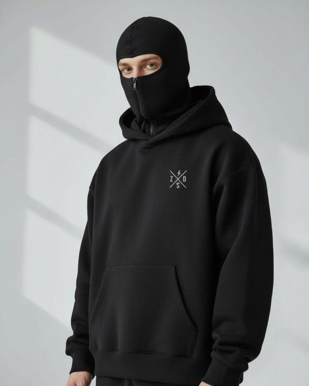 black ninja hoodie