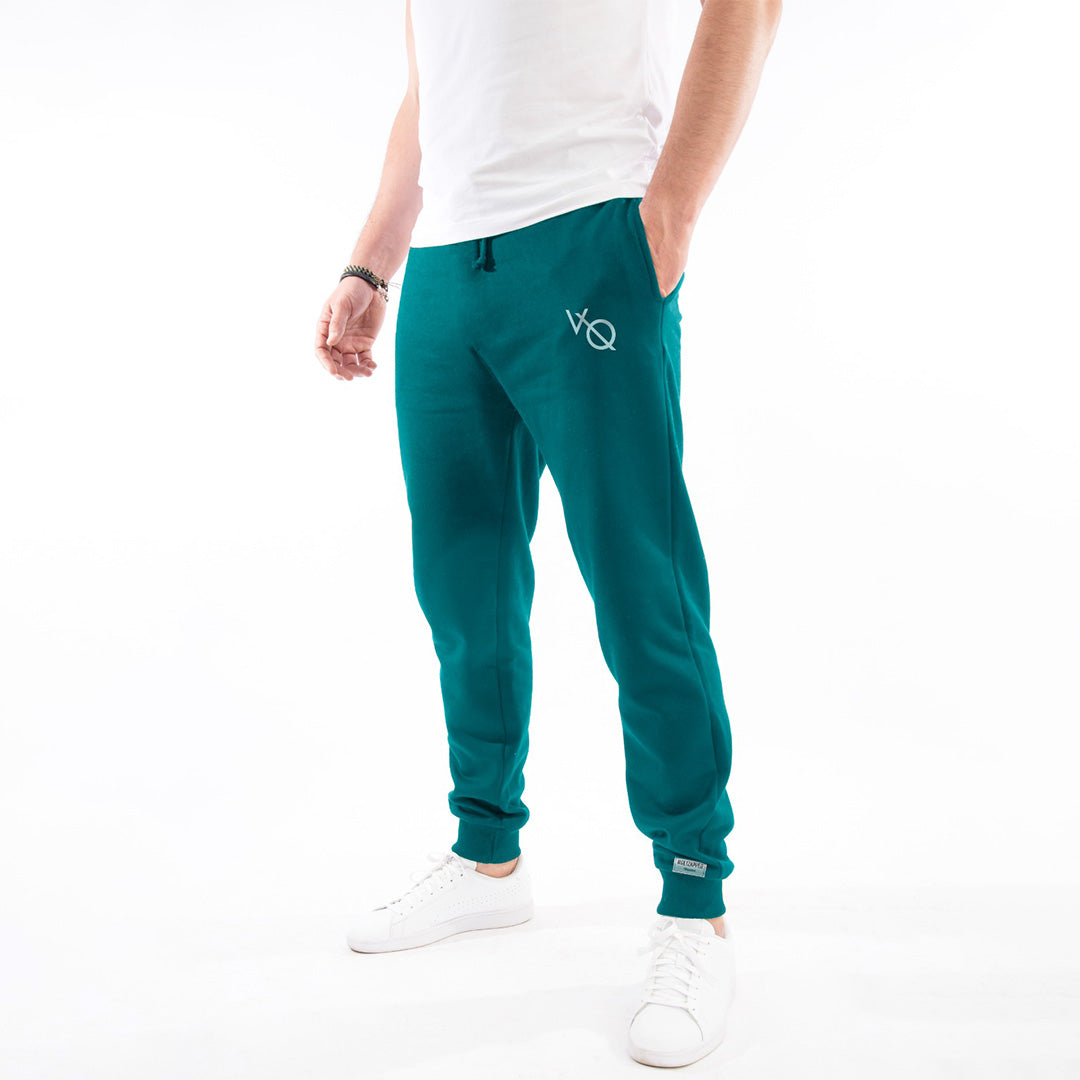 VQ Mens Terry Cotton Trousers- Sky Blue
