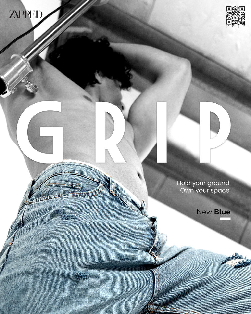 a men wear denim blue jeans