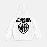 WB Oversize Fleece Hoodies - White.