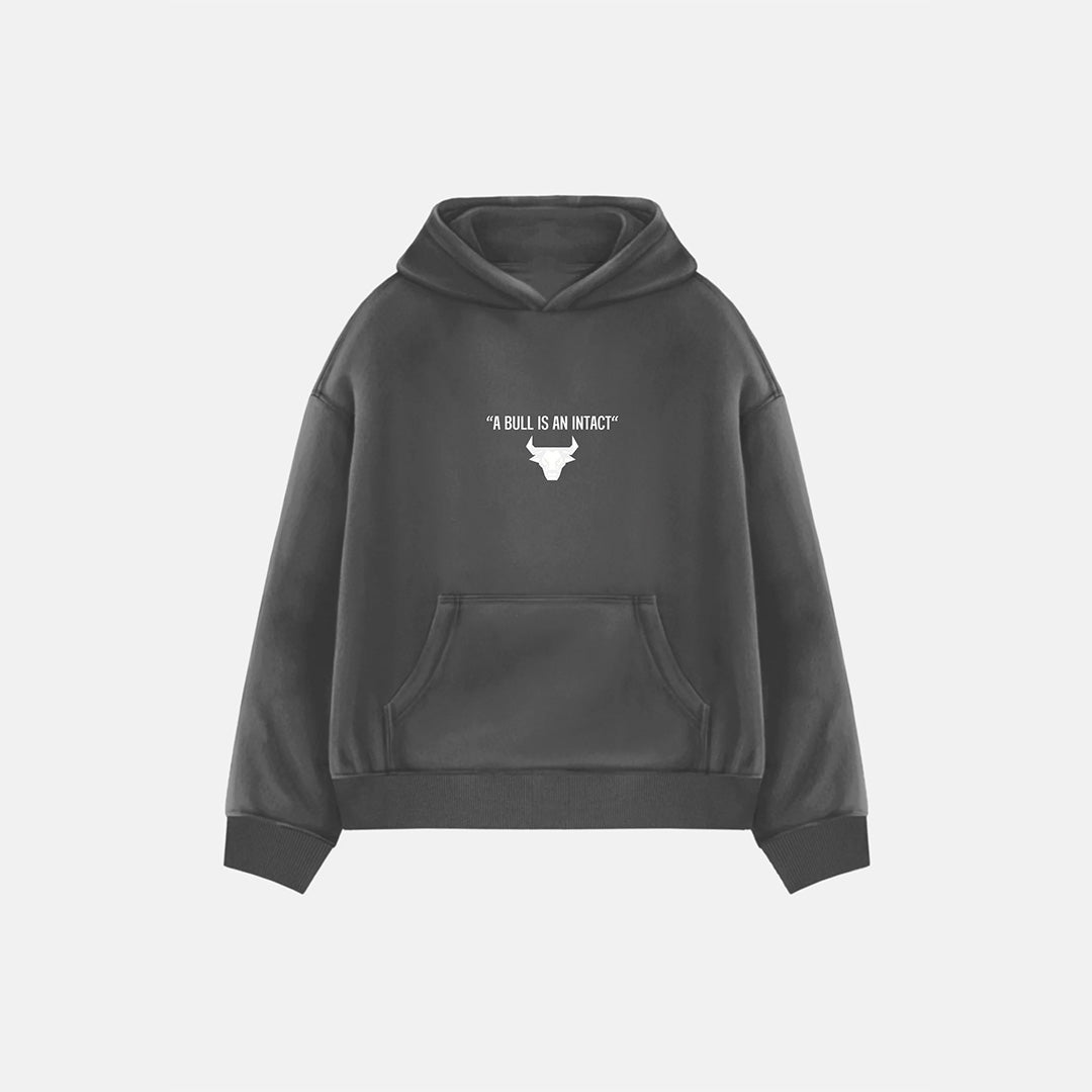 Oversize Bull Hoodie - Gray