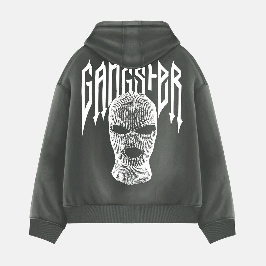 Oversize Gangster Hoodie - Gray