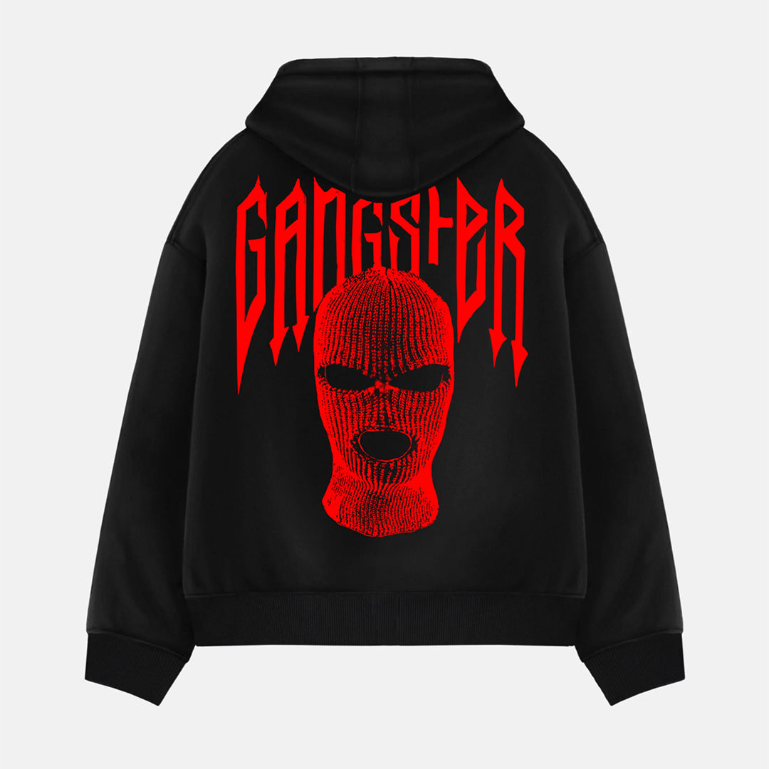 Oversize Gangster Hoodie - Black