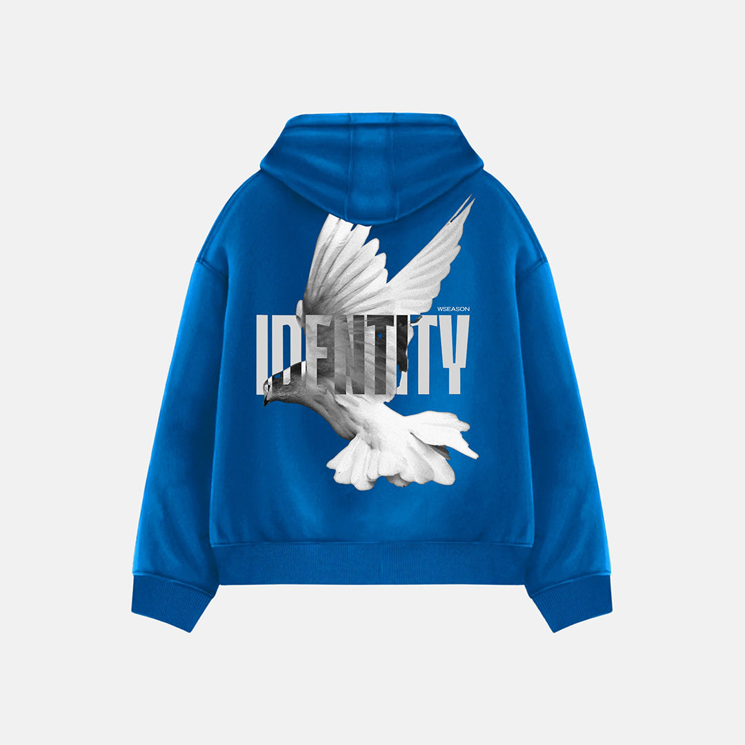 Oversize Identity Hoodie - Royal Blue