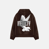 Oversize Identity Hoodie - Brown