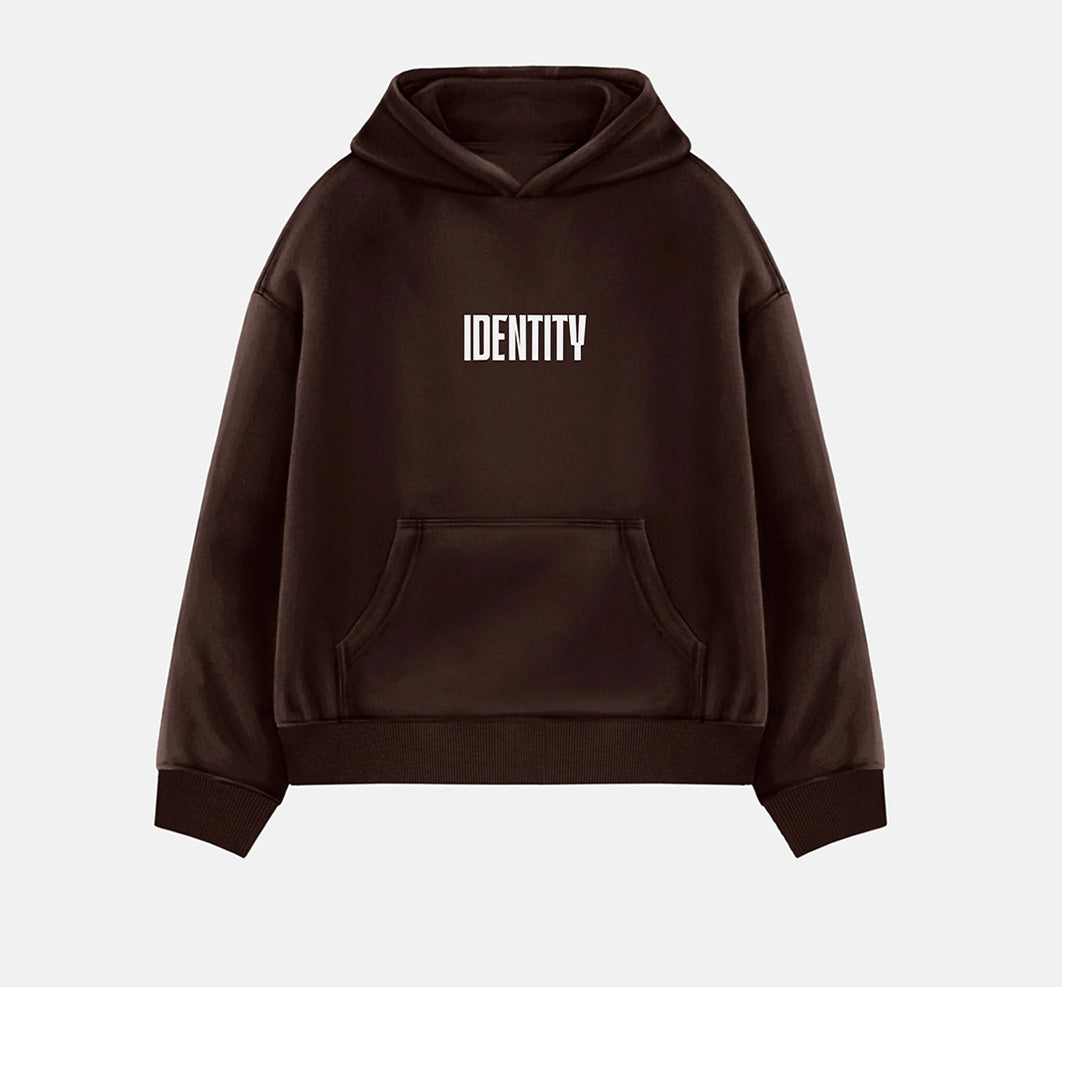 Oversize Identity Hoodie - Brown