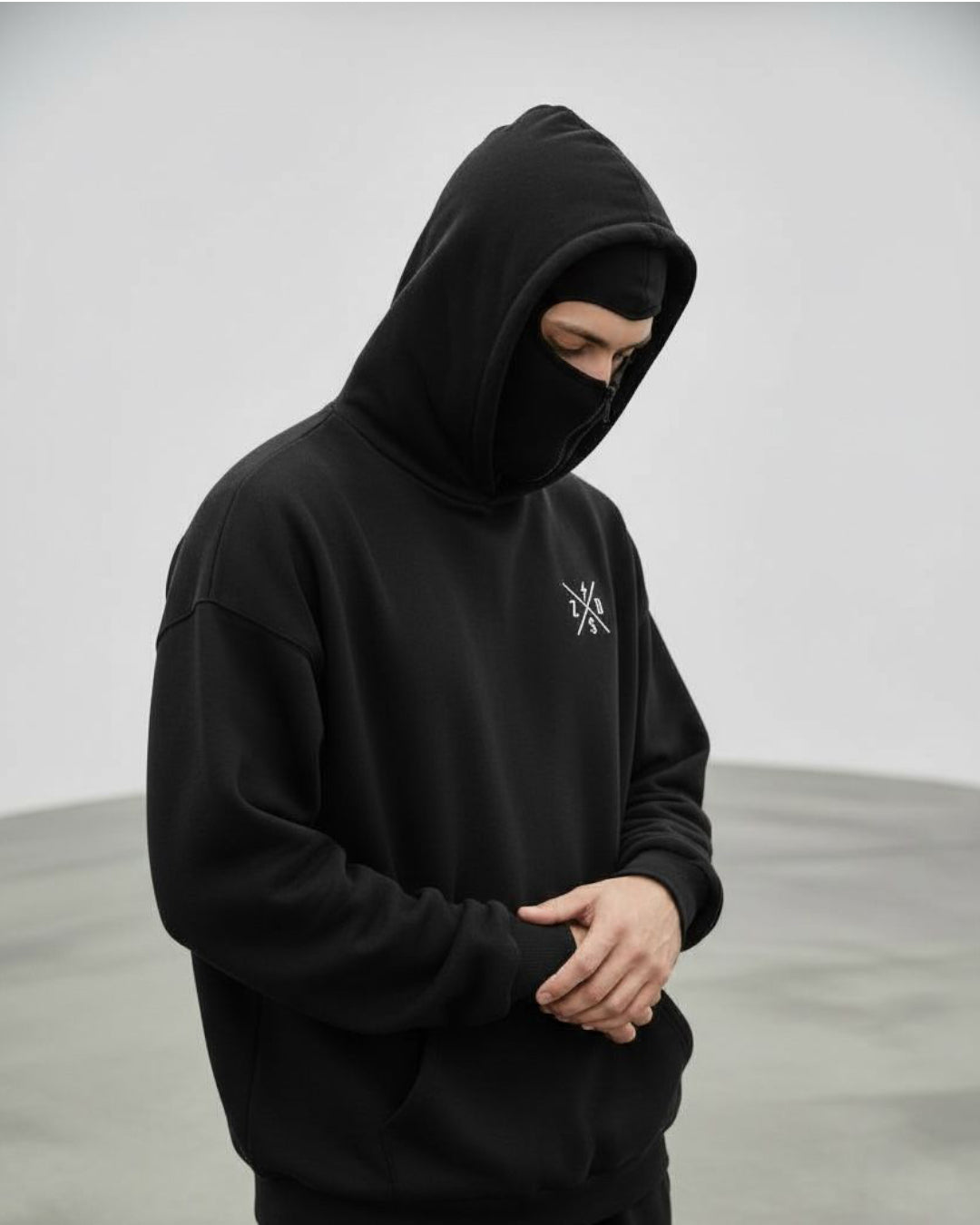 men's balaclava ninja hoodie