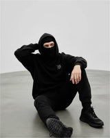 men's black ninja hoodie