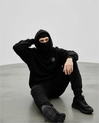 men's black ninja hoodie