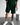 LOOSE FIT RIBBED SHORTS - GREEN