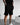 LOOSE FIT RIBBED SHORTS - BLACK