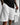 LOOSE FIT RIBBED SHORTS - WHITE