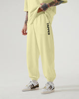 ZAPPED COTTON JOGGER PANTS - YELLOW