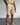 LOOSE FIT TEXTURED SEAM SHORTS - TAN
