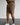 LOOSE FIT RIBBED SHORTS - BROWN
