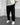 LOOSE FIT RIBBED TROUSER - BLACK