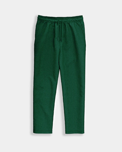 LOOSE FIT RIBBED TROUSER - RAIN FOREST