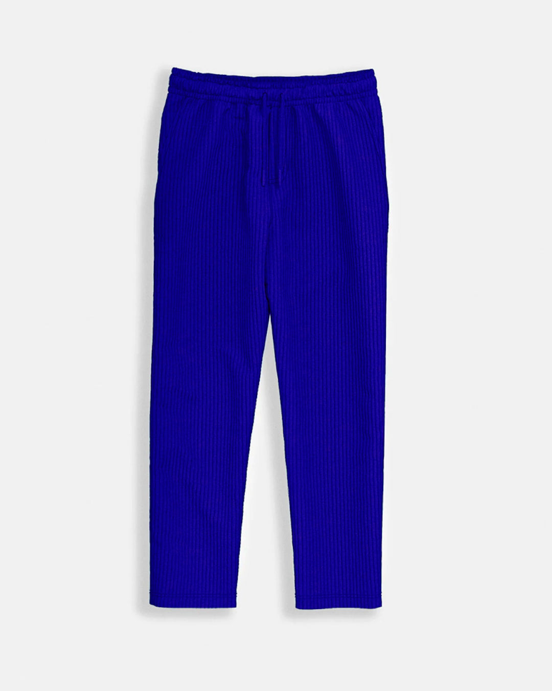 LOOSE FIT RIBBED TROUSER - ROYAL BLUE