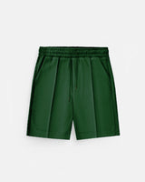 LOOSE FIT TEXTURED SEAM SHORTS - RAIN FOREST