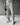 LOOSE FIT RIBBED TROUSER - TEA GREEN
