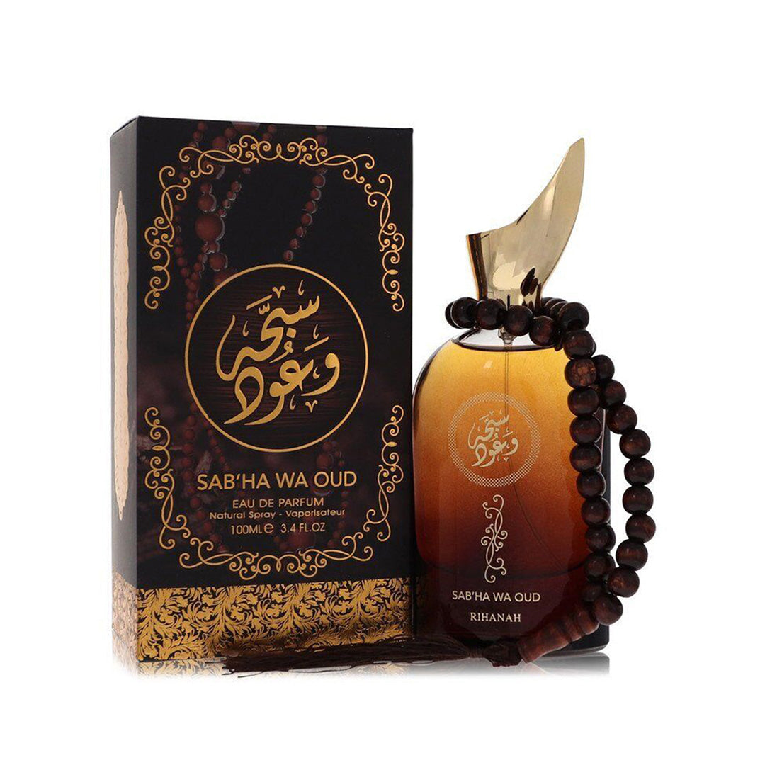 Sabha Wa Oud by Rihanah Eau De Parfum Spray (Unisex) 3.4 oz For Men